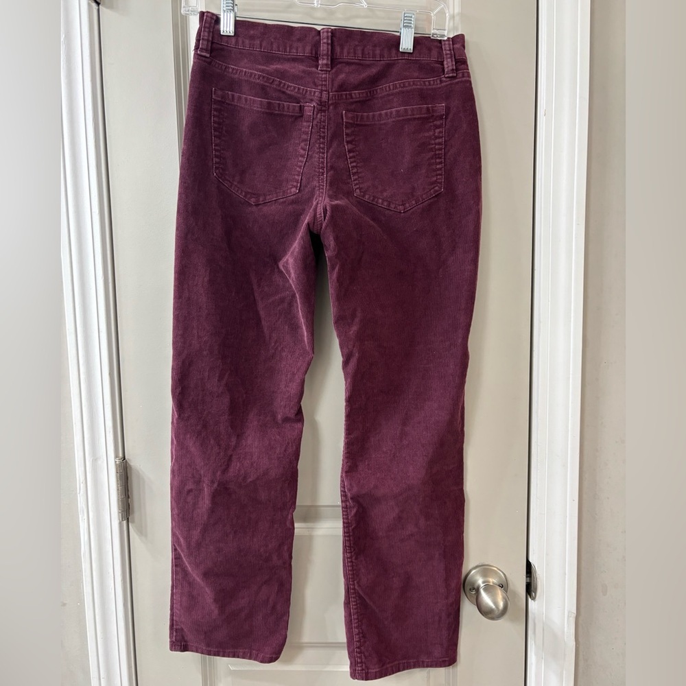 L.L. Bean BeanFlex Straight Leg Favorite Fit Mid-Rise Corduroy Pants - Picture 3 of 10